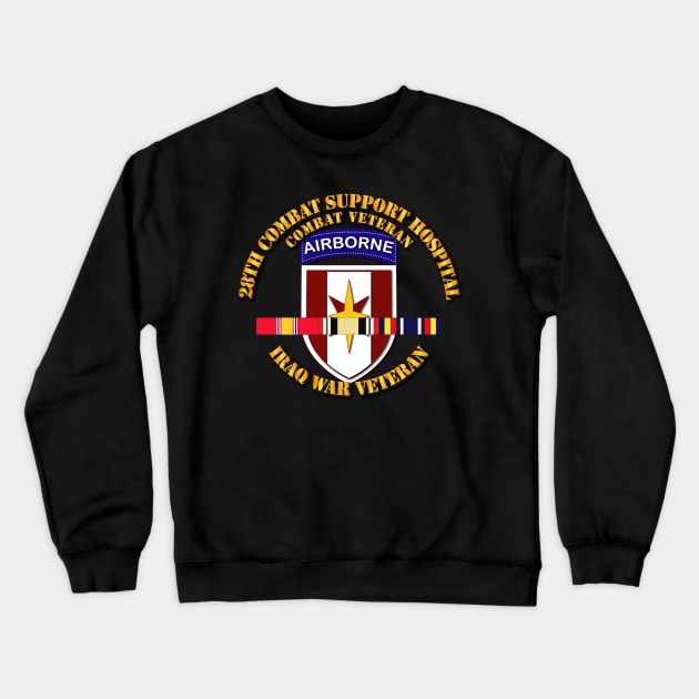 Army - 28th Cbt Sup Hospital - Iraq Vet  w SVC Ribbons Crewneck Sweatshirt by twix123844